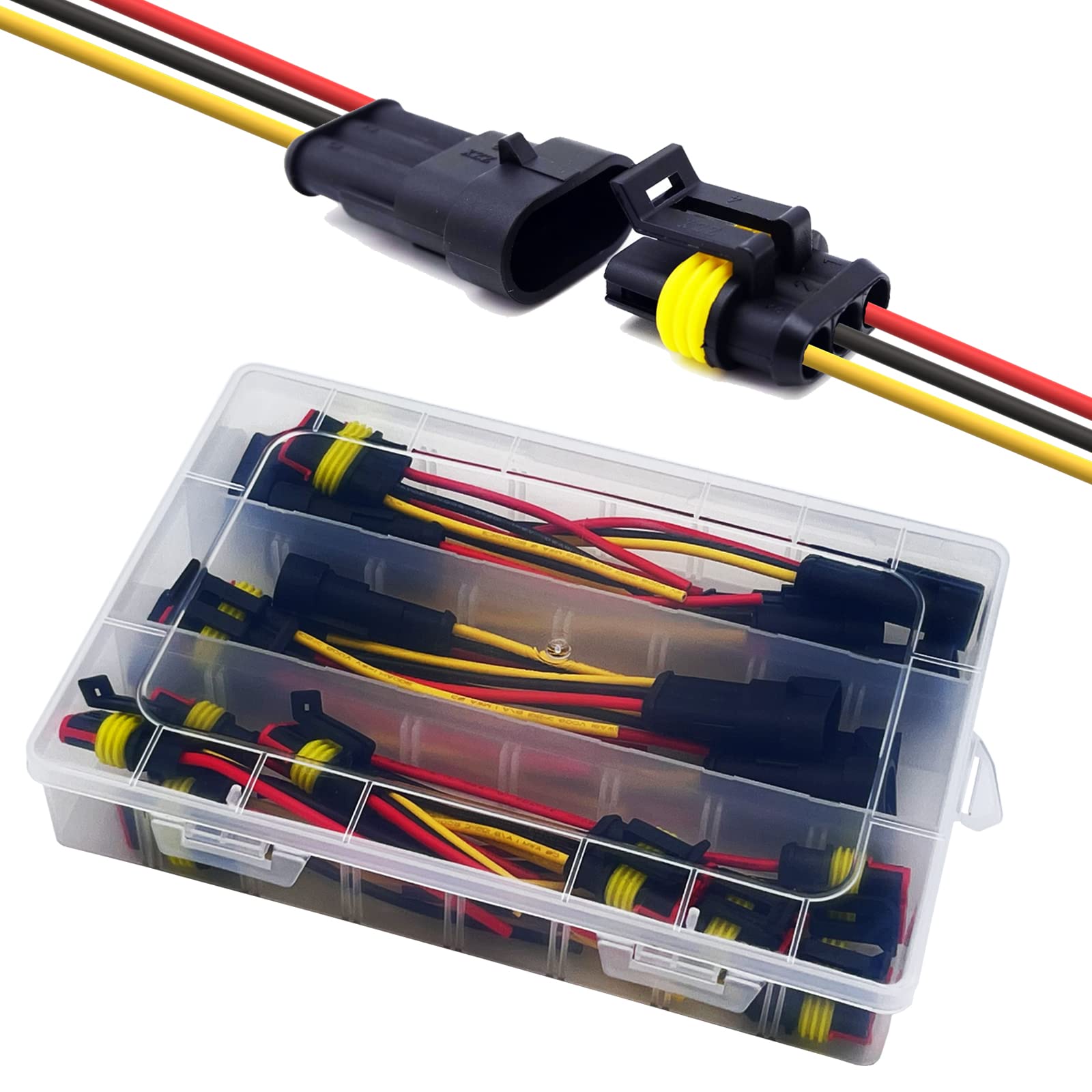 Twippo 3 Pin Connectors 18 AWG