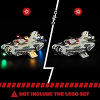 Vista 2 de BRIKSMAX Kit de iluminación LED para LEGO-75357 Ghost & Phantom II – Compatible con Lego Star Wars Building Set– No incluye Lego Set