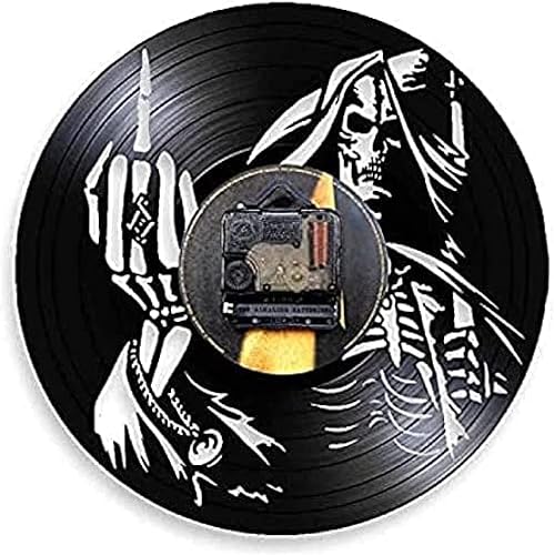Miniatura 2 de Reloj de pared con luz LED de dedo medio para pared disco de vinilo regalo para los amantes de 12 pulgadas 118in