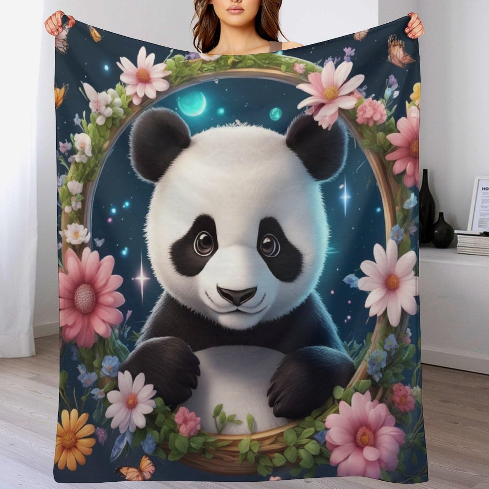 Couverture panda douce et chaude fini les frissons sur votre canapé