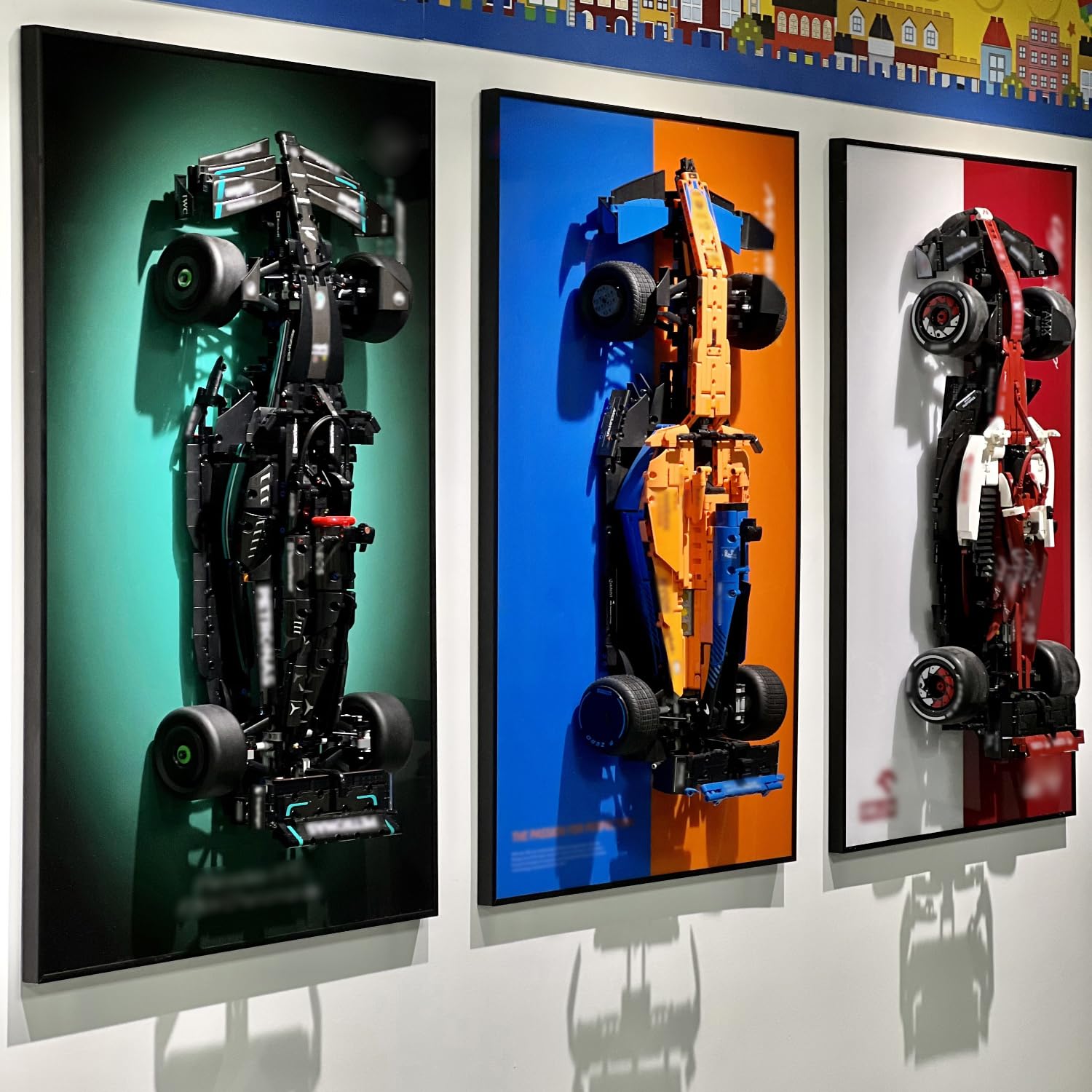iLuane Display Wallboard for Lego McLaren Formula 1 Race Car 42141, Valentines Day Gifts, Collectibles Display Wallboard for Building Blocks, Gifts for Lego Lovers (Only Display Wallboard) 4