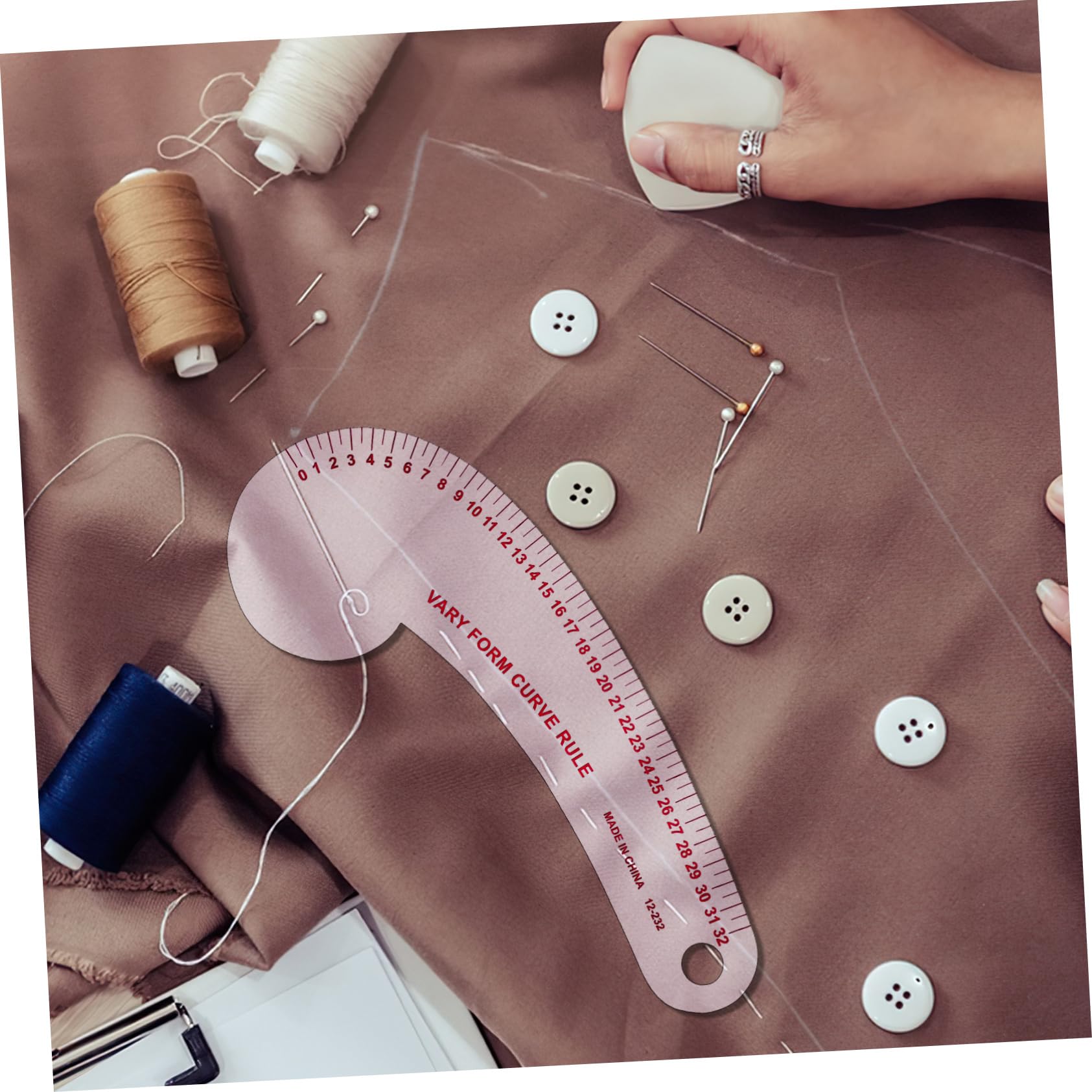 HOMSFOU Kurvenlineal aus Kunststoff Flexibles Nählineal mit Mehreren Funktionen French Curve für Nähen und Absteppen für Nähbegeisterte und Zeichnen