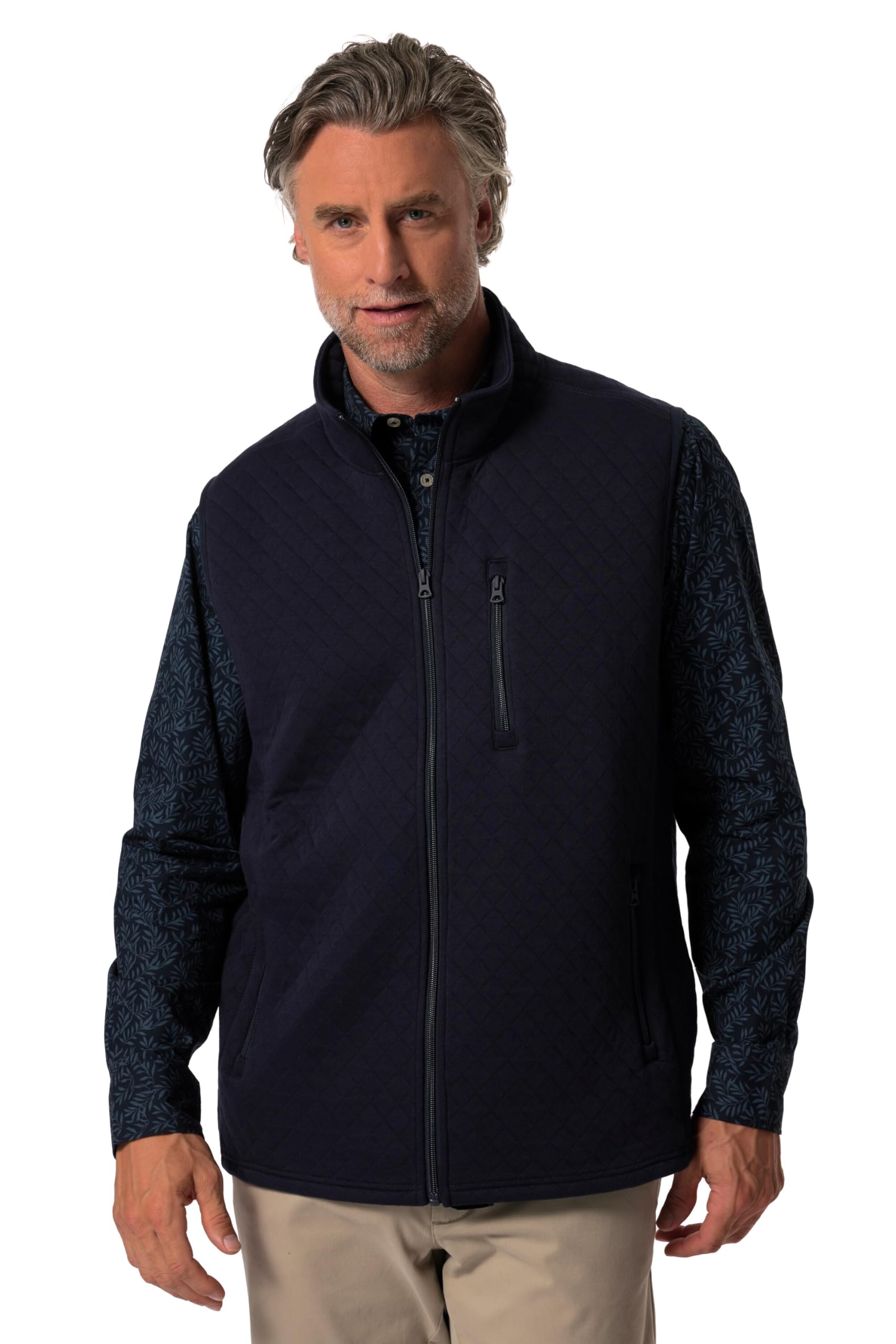 Boston Park Herren große Größen Übergrößen Menswear L-8XL Steppweste, Stehkragen 833028