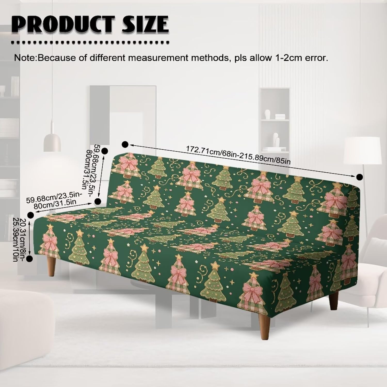 Removable Stretchy Futon Cover Armless Futon Cover Stay in Place