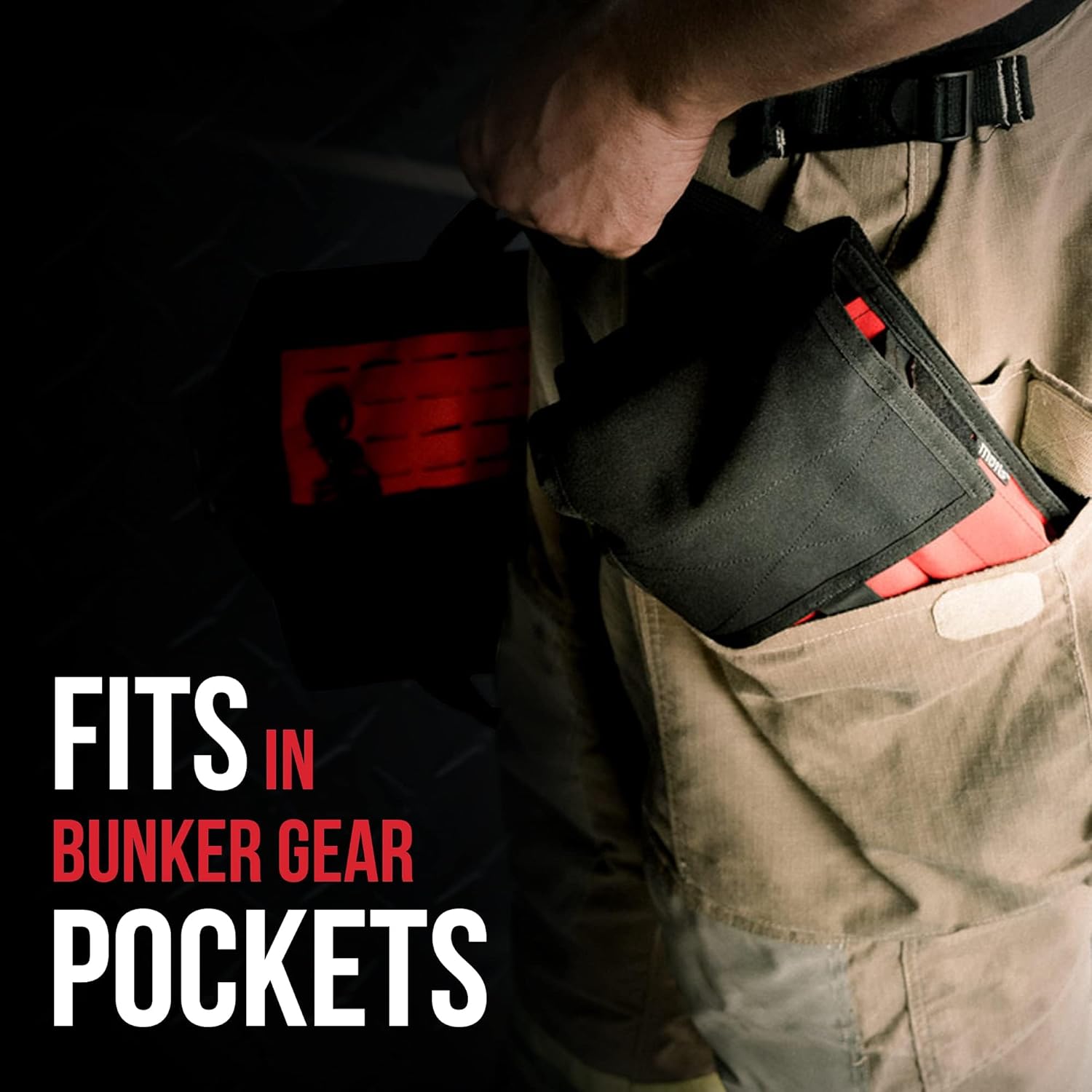 Firefighting Bunker Gear Pocket Organizer Kit with Snagger Tool, Mini Spanners and Forcible Entry Wedges