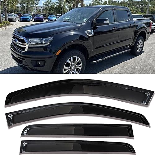 Miniatura 35 de Viseras para ventanas laterales, protectores contra la lluvia, deflectores de ventilación para Honda CRV (CR-V) 2017 2018 2019 2020 2021 2022 LX EX