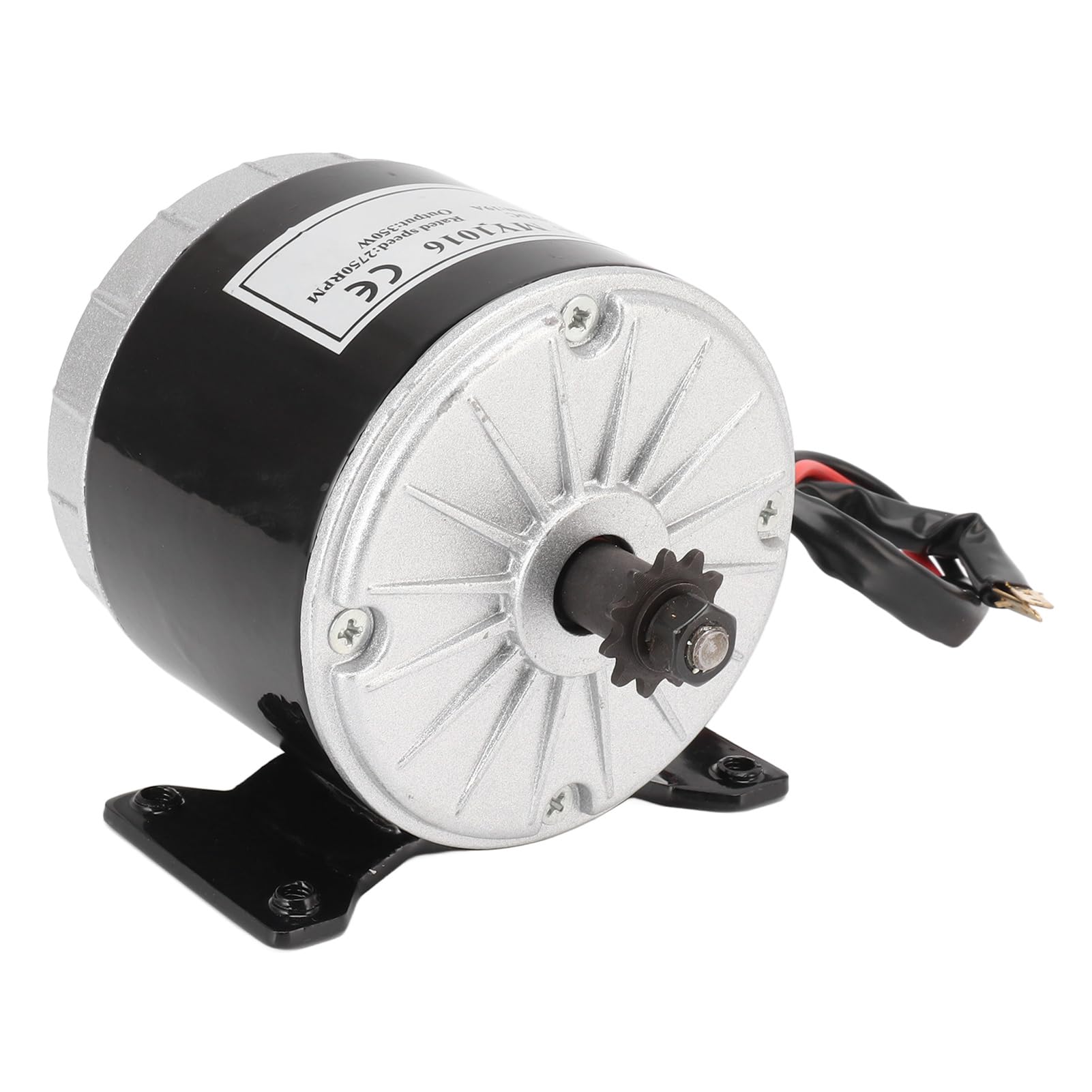 Motor Eléctrico de Reducción de Engranajes 24V 350W 2750 RPM para Bicicleta Eléctrica