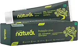 Creme Dental Natural com CBA, Sálvia e Aloe Vera, Sem flúor, Sem corantes, Orgâncio Natural