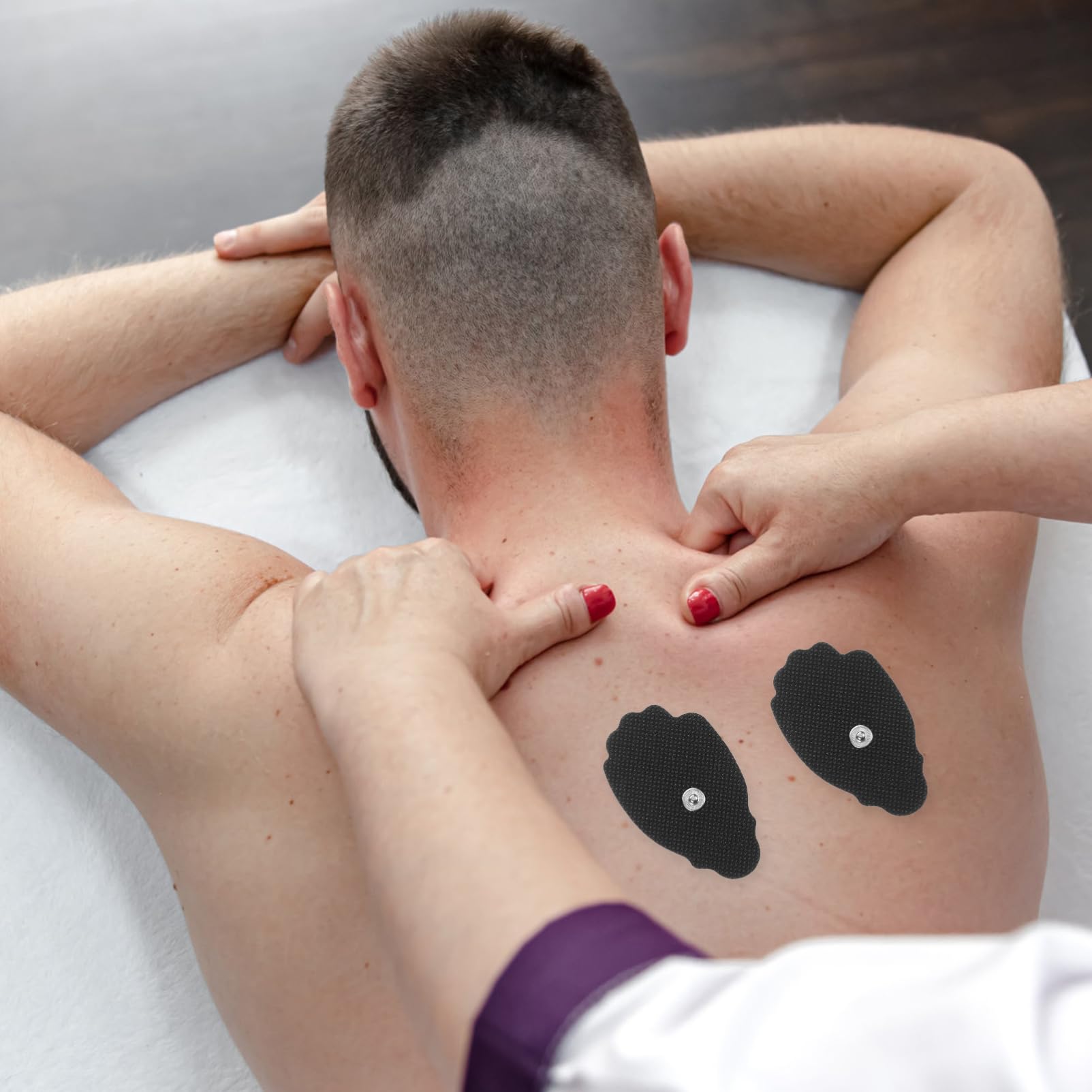 Healvian 50stücke Tragbare Massage-pads Professionellen Nicht Gewebten Stoffen Selbstklebende Für Effektive Muskelstimulation Und Entspannung