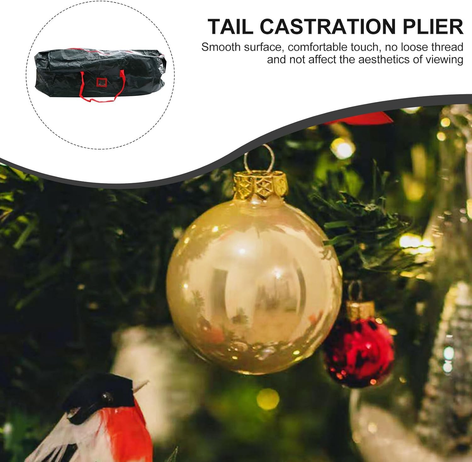 Christmas Tree Storage Bag 135x34x68cm Waterproof Organizer Pouch Outdoor Household Holiday Decor Storage Random Color
