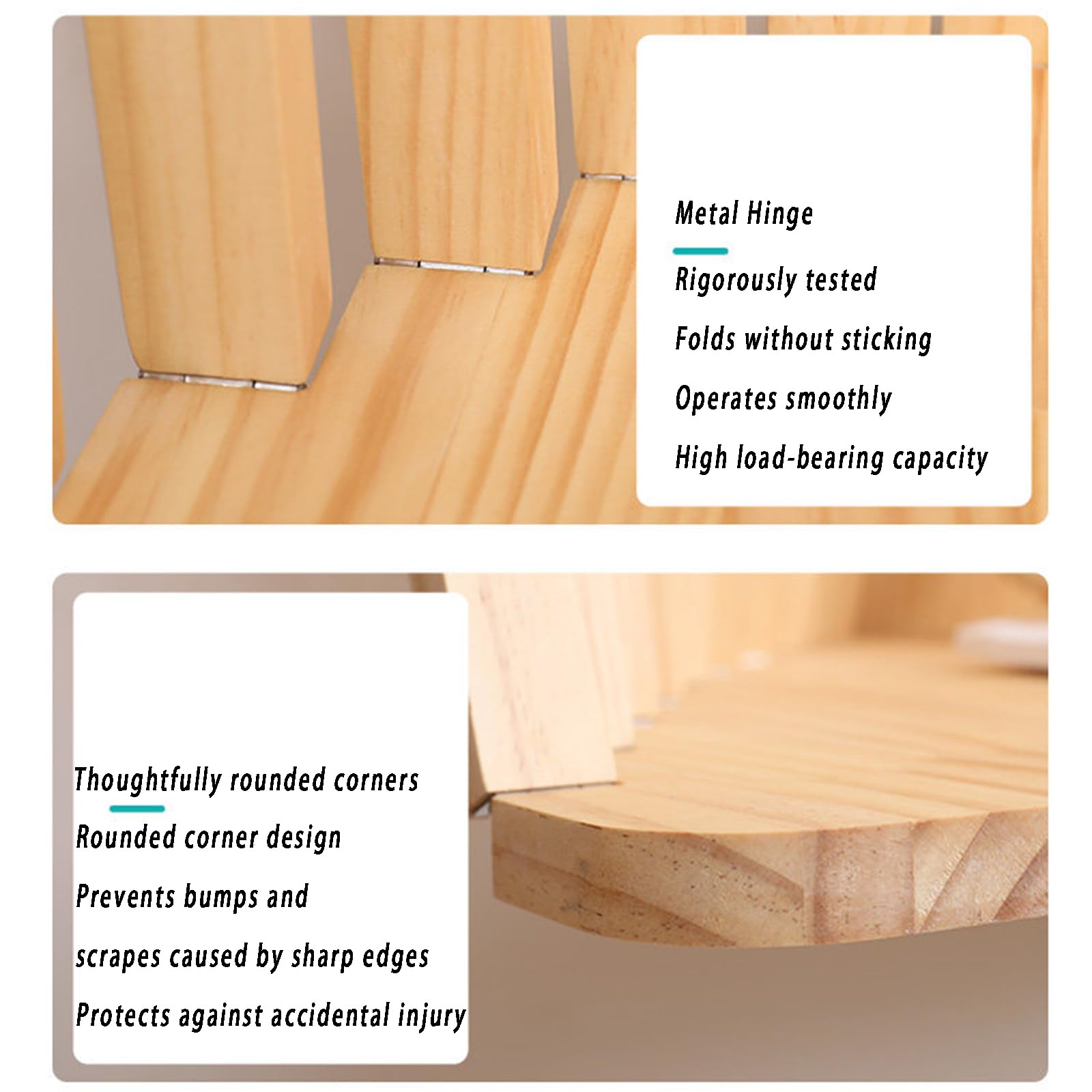 Klappschreibtisch aus Holz,für Arbeitszimmer und Büro, einfach, stilvoll und platzsparend, ideal für Laptops,80 * 60CM/31.50 * 23.62in