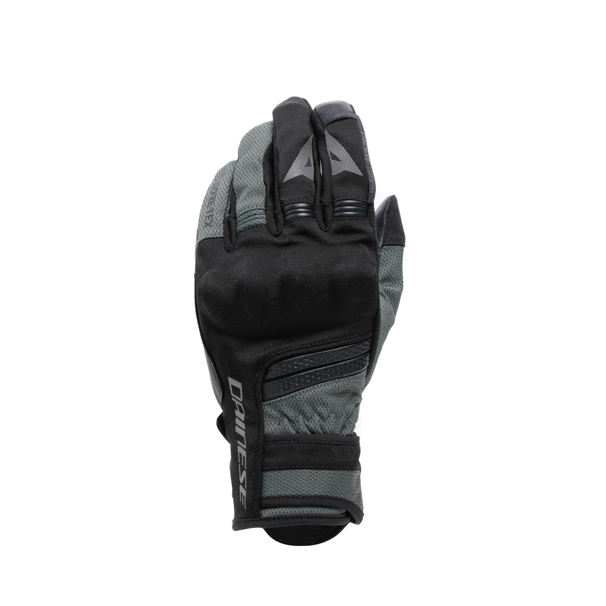 Dainese - Teyde Gore-Tex Gloves, wodoodporne rękawice motocyklowe, męskie, czarne/zieleń wojskowa, XS