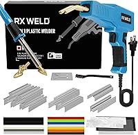 Vista 8 de RX WELD Soldador de Plástico, Kit de Soldadura de Plástico 2 en 1 Soldador de Reparación 1000PCS Grapadora Caliente para Grietas de Parachoques