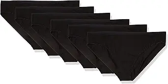 Amazon Essentials Women's Cotton Bikini Brief Underwear (Available in Plus Size), Multipacks