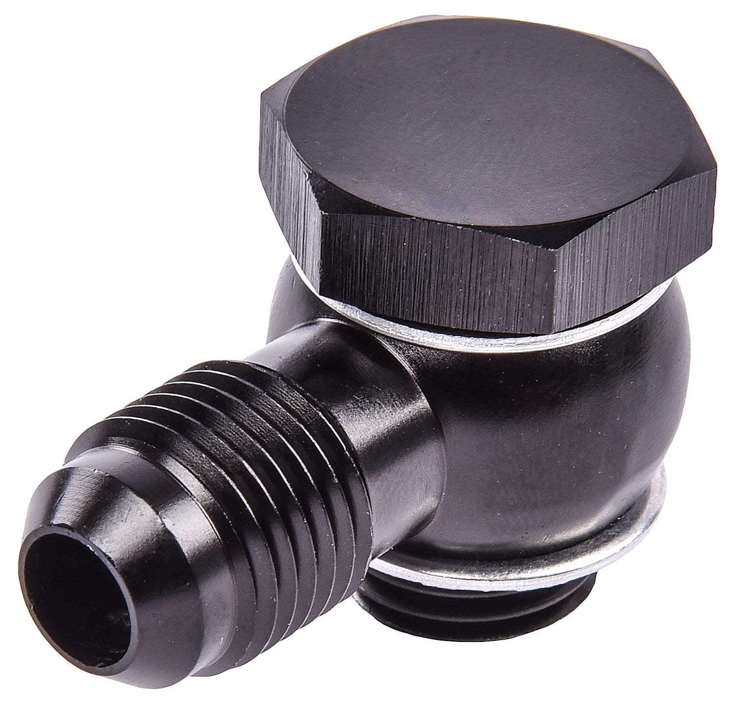 JEGS 100696 AN Banjo to Metric Bolt Adapter - [-6 AN, 14 mm x 1.5 Thread Bolt]