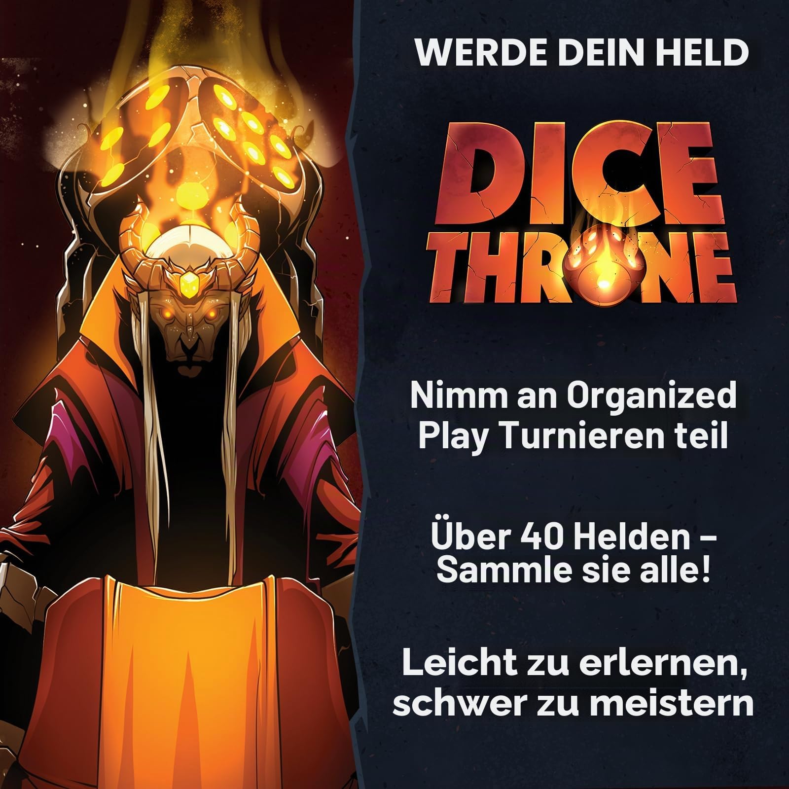 ROXLEY GAMES Dice Throne | Dice Throne: Monk Vs Paladin | Tactical Dice and Card Battle Board Game, Compatible with Other Dice Throne Sets | 2 to 6 Players | 20 to 40 Minutes