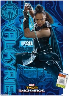Marvel Cinematic Universe - Thor - Ragnarök - Valkyrie Wall Poster with Push Pins