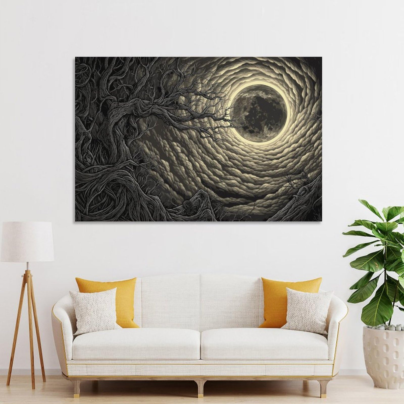 Junmoney Unframe-Style-20 Natural Fantasy Home Decor Wall Art 20X30inch(50X75cm), For Gallery Wall Layouts In Home Or Office, A Versatile Canvas Print For Layering