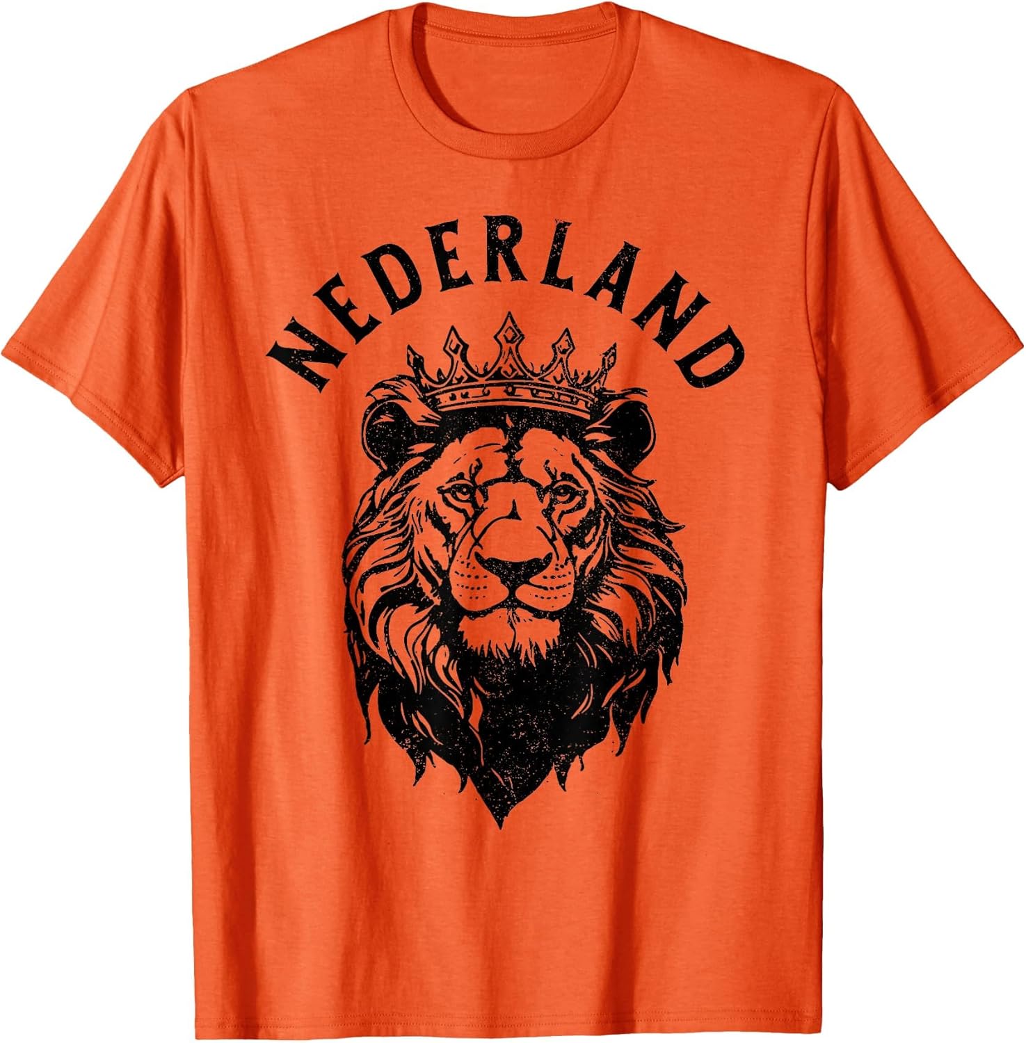 Nederland Netherlands Lion Dutch Holland Vintage Orange T-Shirt