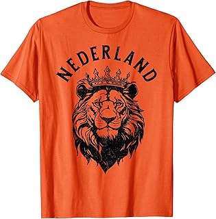 Nederland Netherlands Lion Dutch Holland Vintage Orange T-Shirt