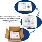 100 Prepared Microscope Slides with Specimens for Kids Adults - Bacterium, Fungus, Human Tissues, Mitosis, Plants, Insects, Animals Cells Samples for Biological Science Lab, School Students