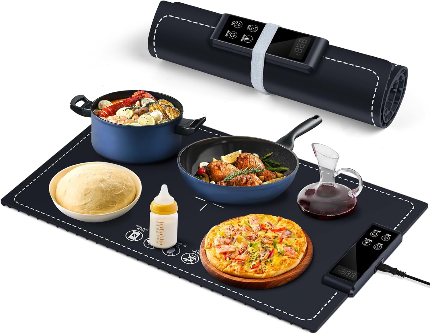PIGLOG Food Warming Mat Fast Heating,6Temperature