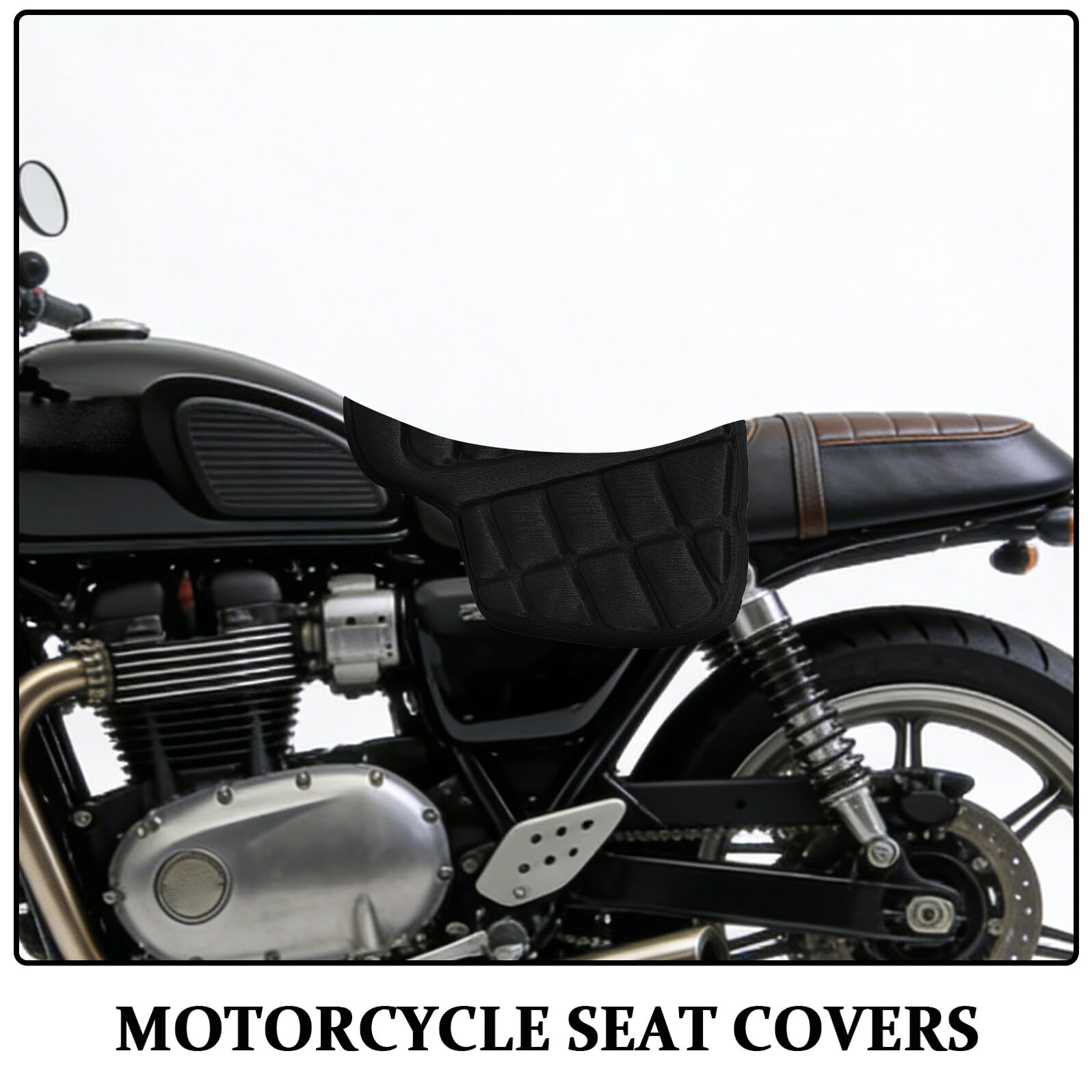 Coussin de Selle Moto Housse de Selle pour Scooter Coussin Amortissant pour Vélo Électrique Protection Thermique Absorption des Vibrations S Adapte Facilement