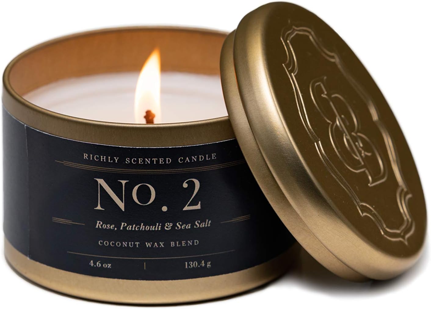 Patchouli Candles | Rose, Patchouli & Sea Salt | Fragrance No. 2 | Scented Wax Candles | Britten and Bailey's
