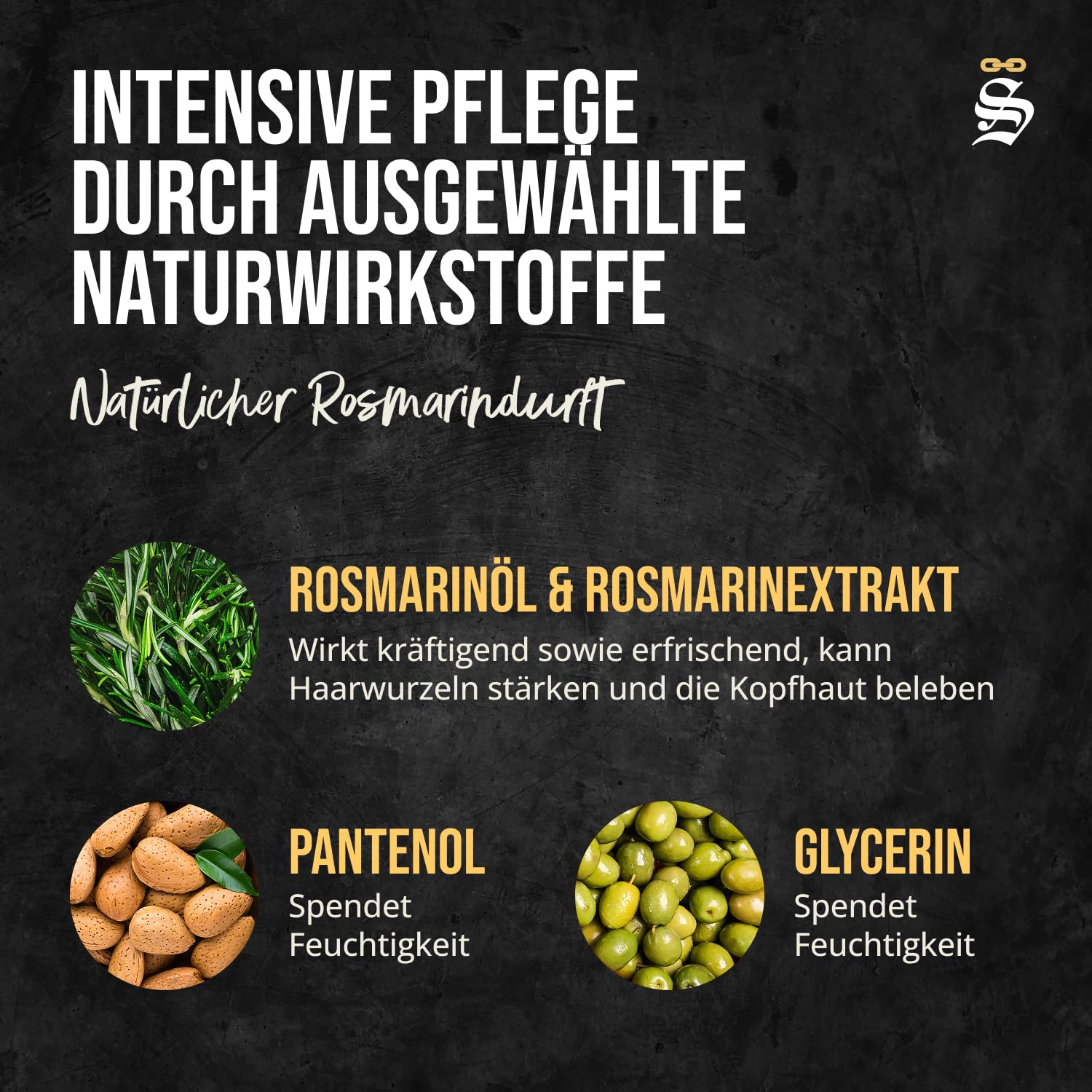 Störtebekker Premium Rosmarinwasser - Natürliches, erfrischendes Feuchtigkeitsspray - Rosmarin Wasser für fettige Kopfhaut und unreine Haut - Haarpflege vegan, ohne Silikone (125 ml)