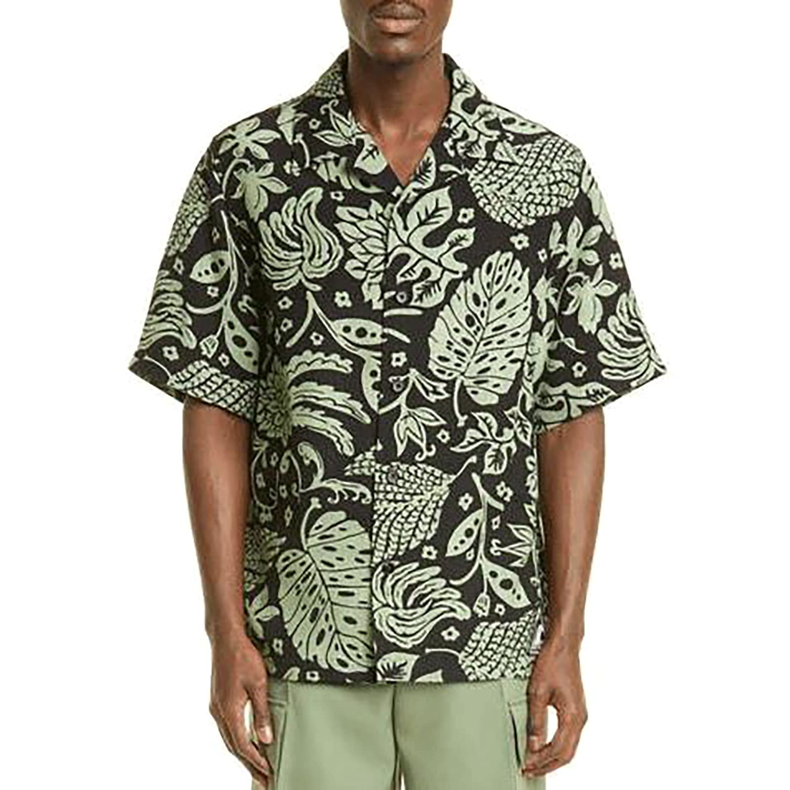 Chemise homme été imprimé manches courtes amples décontractée M