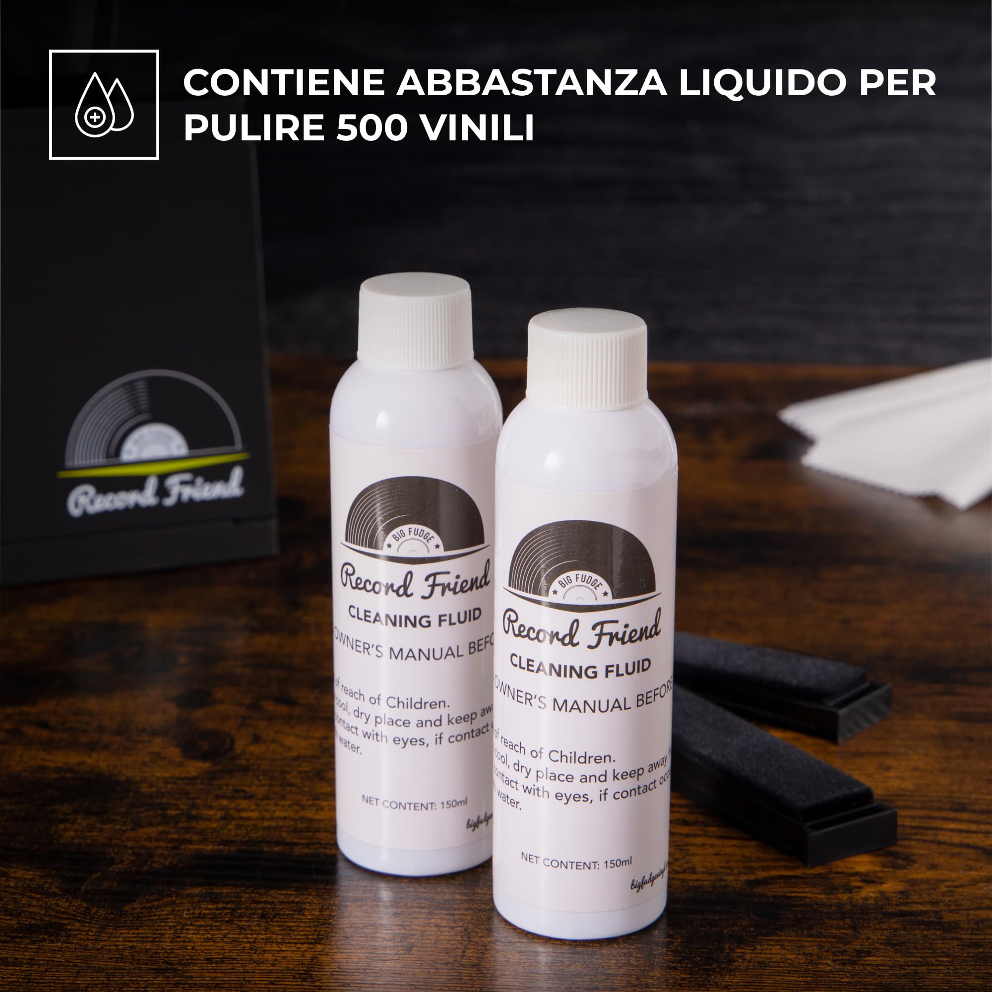 Big Fudge Custodie Interne per Vinili - Bustine Fatte di Carta Priva di Acidi - 30 cm x 50 Pezzi - Custodia Quadrata AntiGraffio con Rivestimento Antistatico
