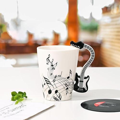 Miniatura 3 de Maustic Taza de guitarra, regalos de música para hombres y mujeres, regalos de guitarra para guitarristas, regalos de cumpleaños de Navidad para