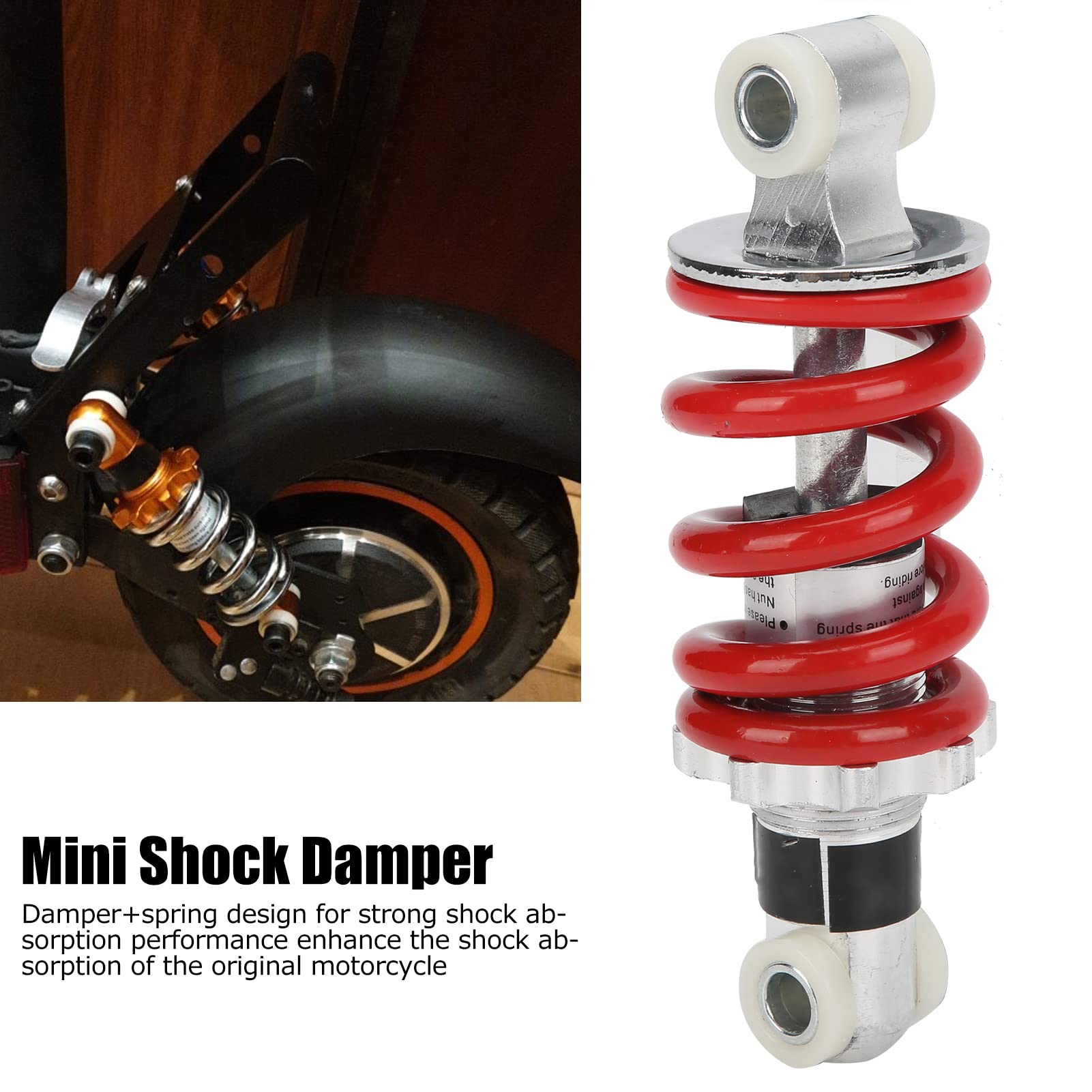 Universele Mini Schokdemper Demper Lente voor Mini Bike Scooter Bromfiets 750LB/IN 125mm