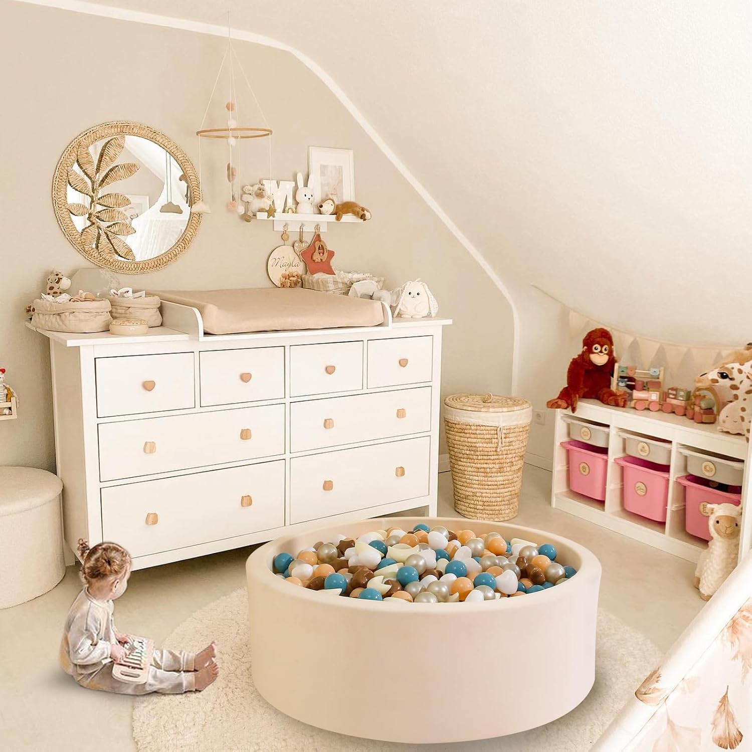 GOGOSO Star Heart Moon Ball Pit Balls, Shaped Play Balls for Ball Pit, 100 200 500 1000 Crush Proof Bpa Free Kids Toddler Baby Pastel Pelotas