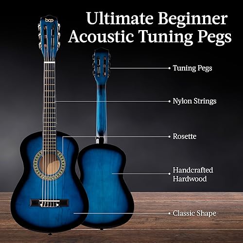 Vista 58 de Best Choice Products - Kit de guitarra acústica para principiantes, 38 pulgadas Rayos de sol