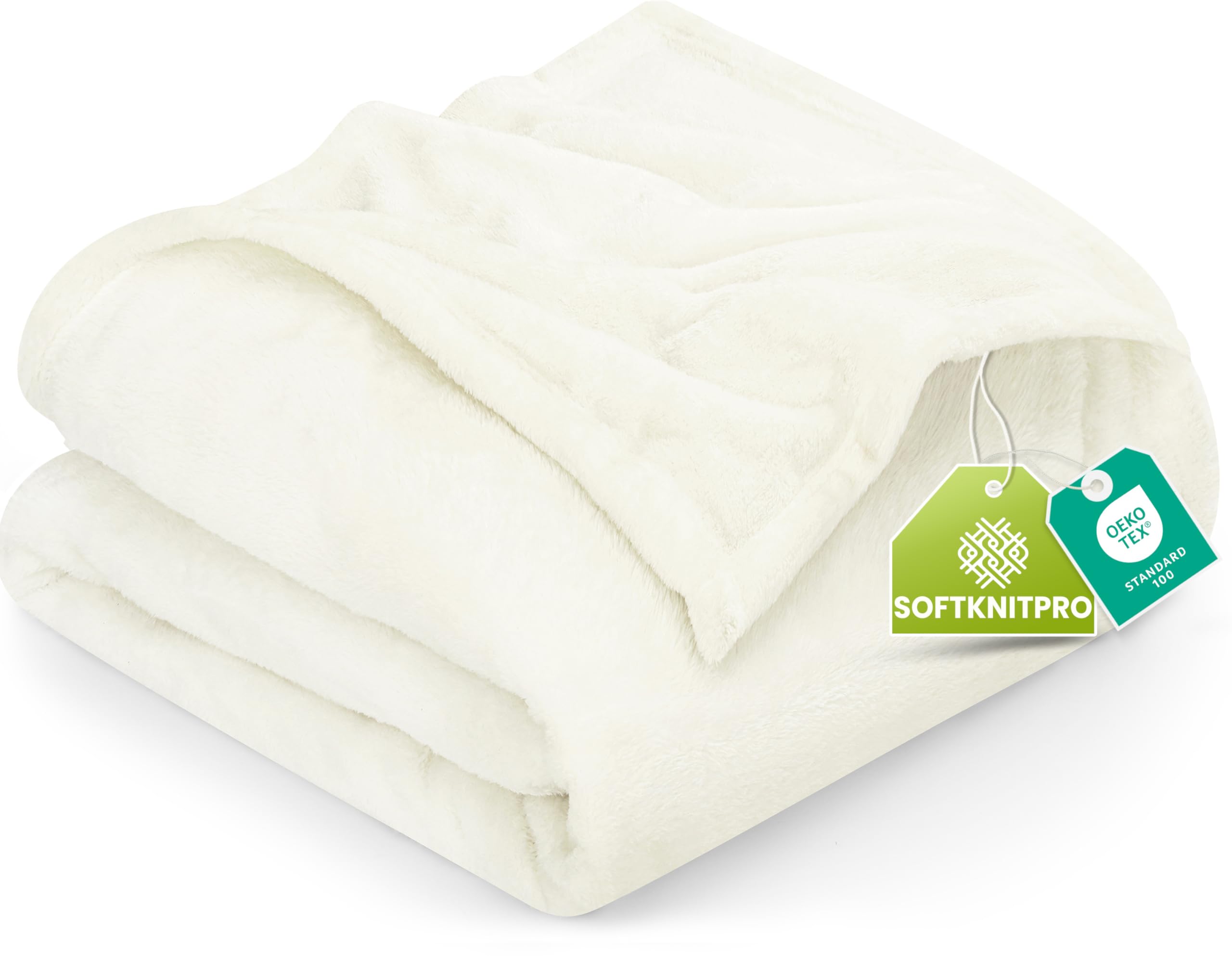 Amazon.com: Utopia Bedding Fleece Blanket King Size Ivory 300GSM