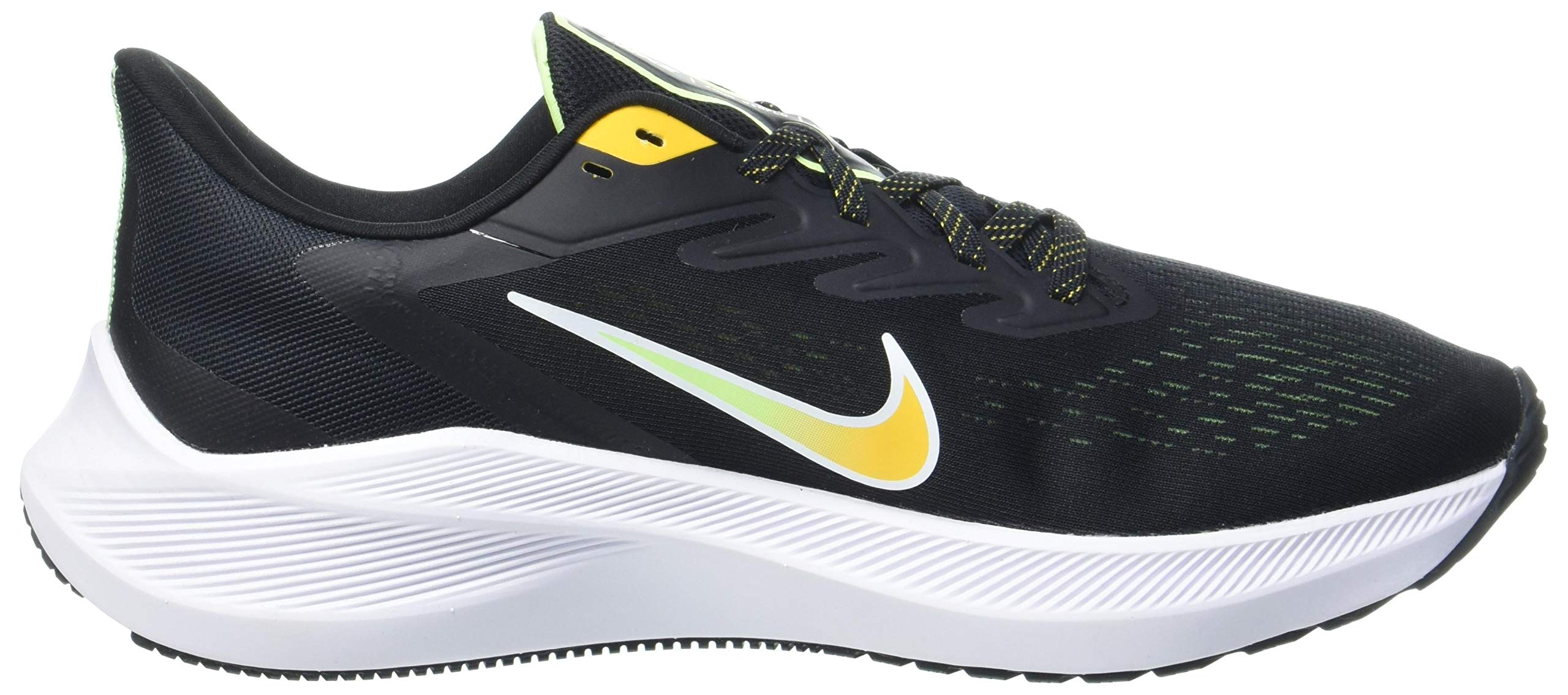 Nike Mens Zoom Winflo 7 Running Shoe, Black/University Gold-Volt Glow-White,41 EU – Ansicht 6