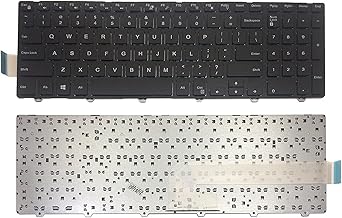 Digital Device Laptop Keyboard Compatible For Dell Inspiron 15 3000 5000 3541 3542 3543 3567 5542 3550 5545 5547 3551 3552 3559 3565 3567 3551 3558 5566 (Without Backlite), Wired, Black