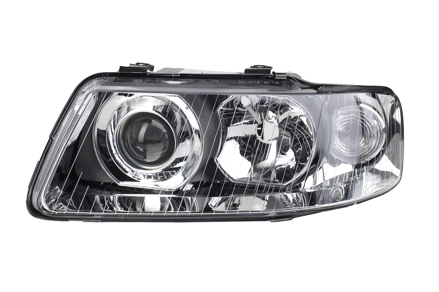 Johns, Juego de faros delanteros compatible con Audi A3 (8L) 09/00-05/03 H7/H1 Set izquierdo y derecho
