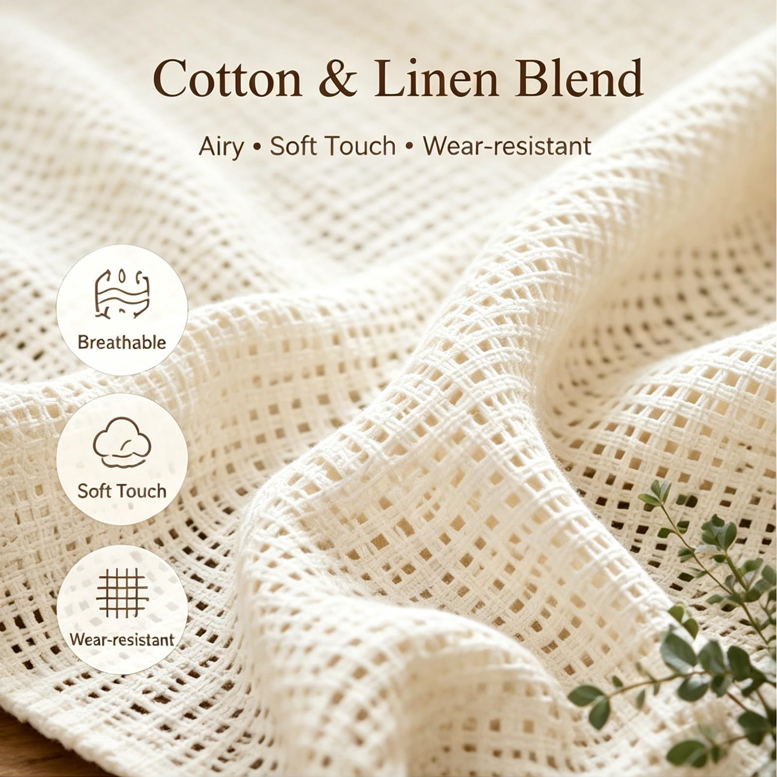 Generico Tenda A Vetro, Tendina Cucina Corta, Lino Cotone for Privacy | Tenda A Vetro, Lino Cotone Con Luce Filtrata E Privacy for Finestre