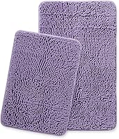 Vista 105 de Yeaban Juego de alfombras de baño verde manzana 2 piezas (20" x 32" y 17" x 24"), tapetes de baño de felpilla gruesa Alfombras de baño absorbentes