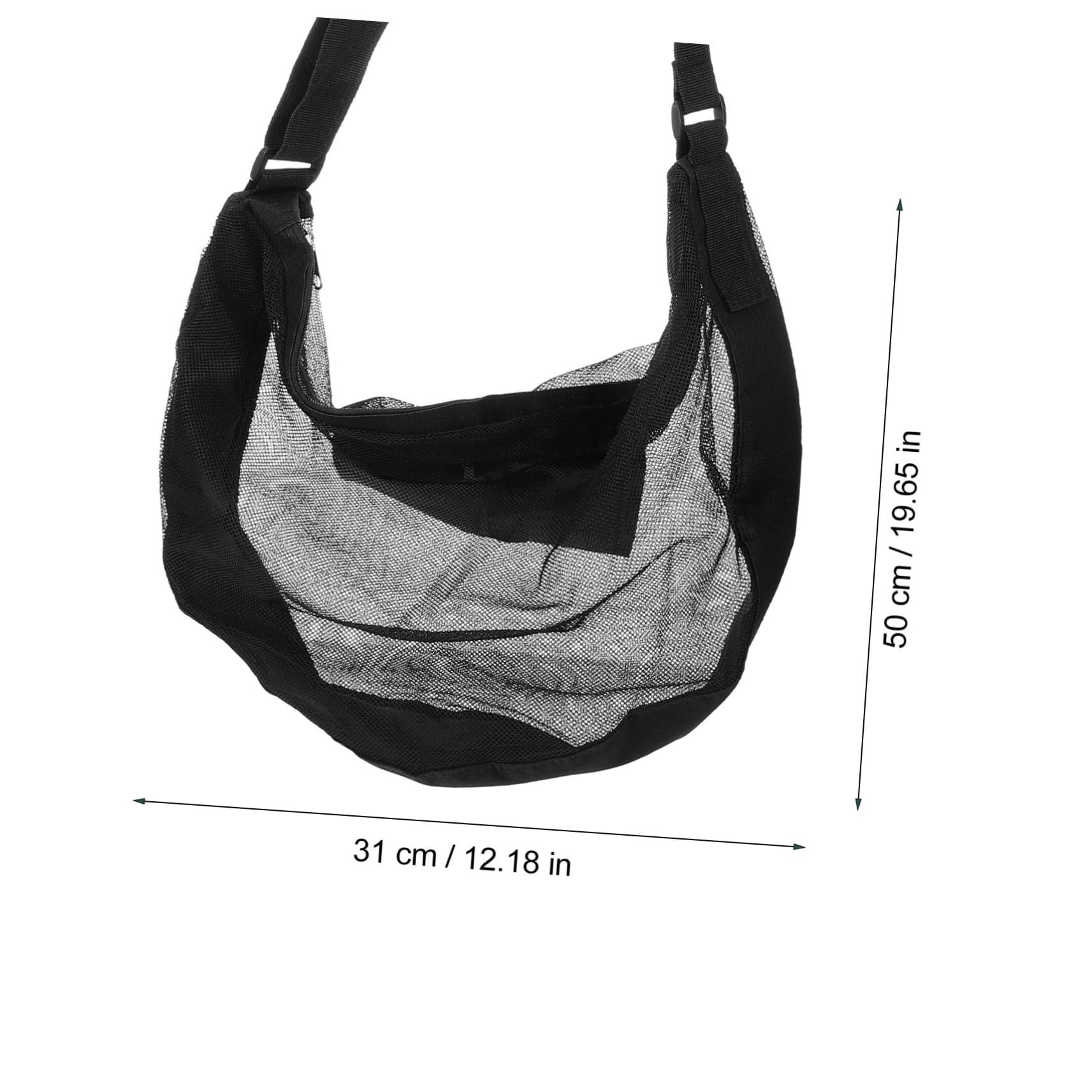 Mipcase Volleyball Bag Shoulder Strap Basketball Storage Mesh Bag for Sports Balls Easy to Carry