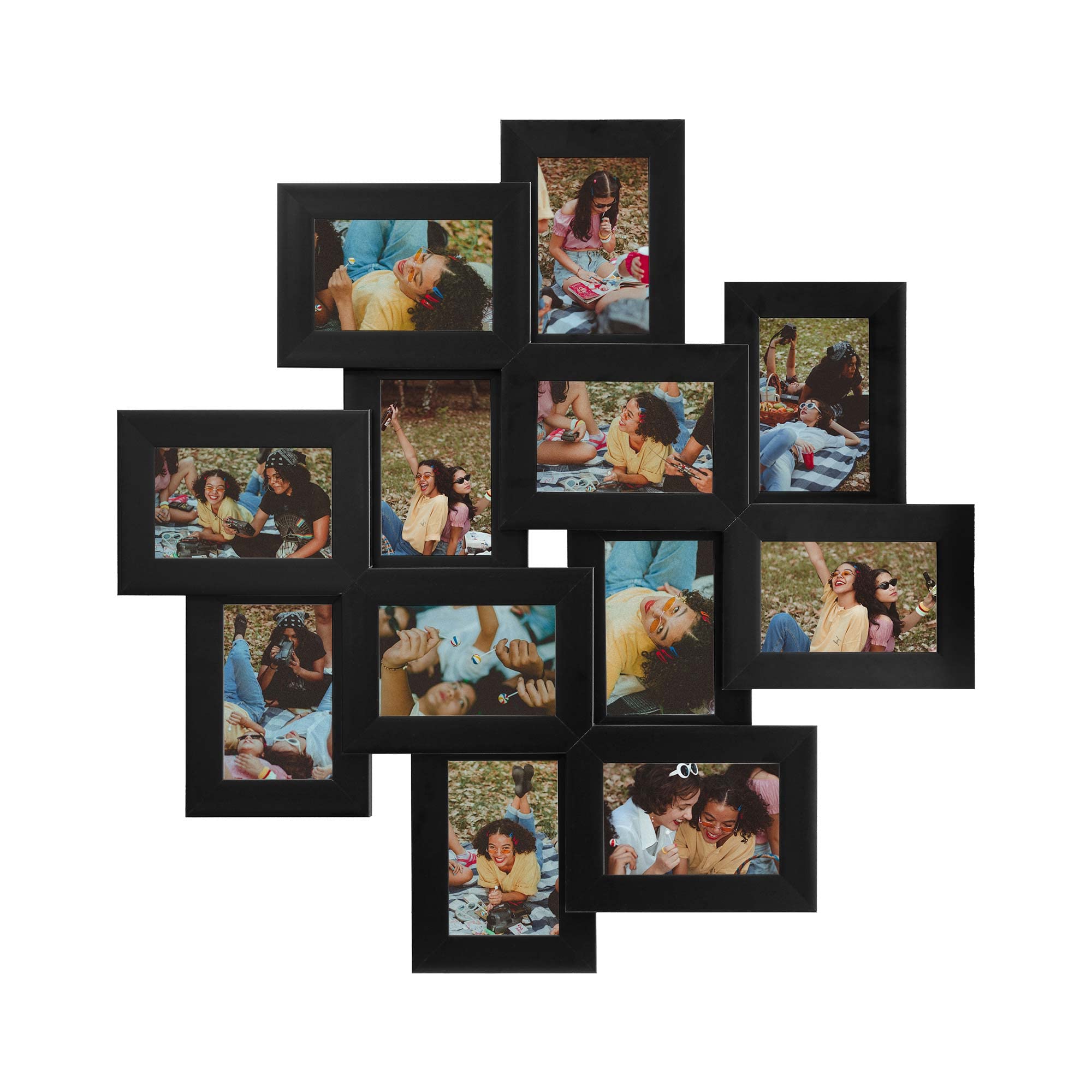 Buy J.M.Deco 12 opening collage picture frames for wall decor, smile