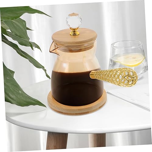 Miniatura 6 de Elegante cafetera esmaltada dorada estilo vintage para hacer té de café turco