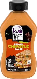 Taco Bell Chipotle Creamy Sauce, 12oz, 12 ounce - SET OF 4