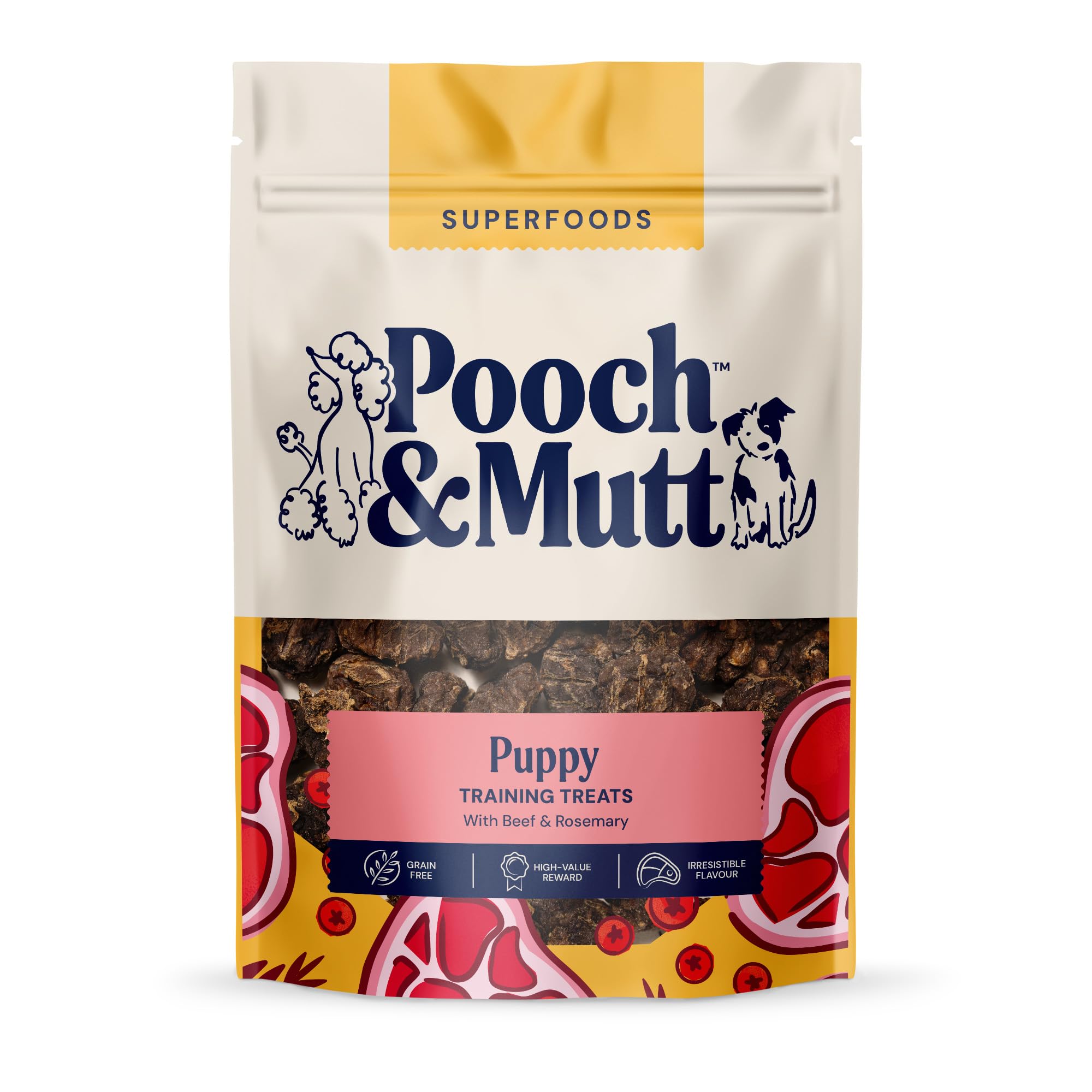 Pooch & Mutt Grain Puppy Beef Jerky Training Treat