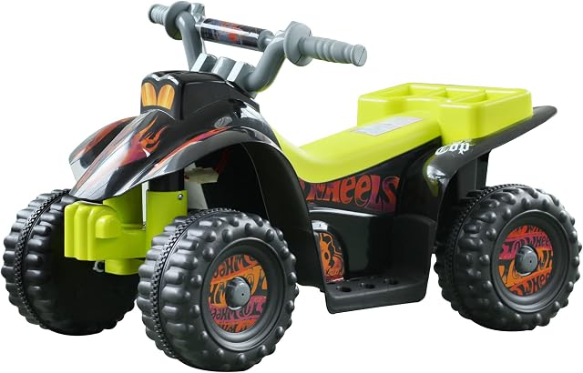 HOMCOM 6V Kids Electric Ride on Car ATV Toy Toddler Quad Bike for 18-36 months Black