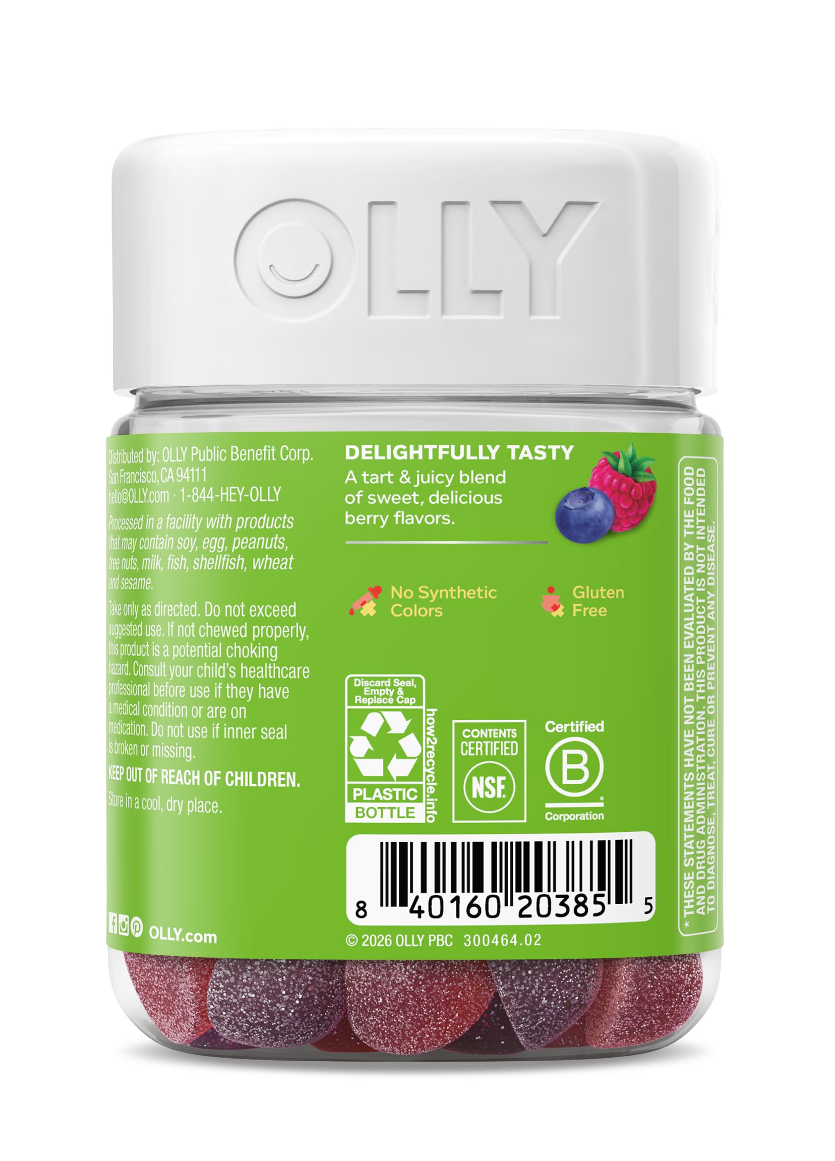 OLLY Kids Friendly Fiber Gummy, Digestion Support* Dietary Fiber - 50 Count — Amazon image 10