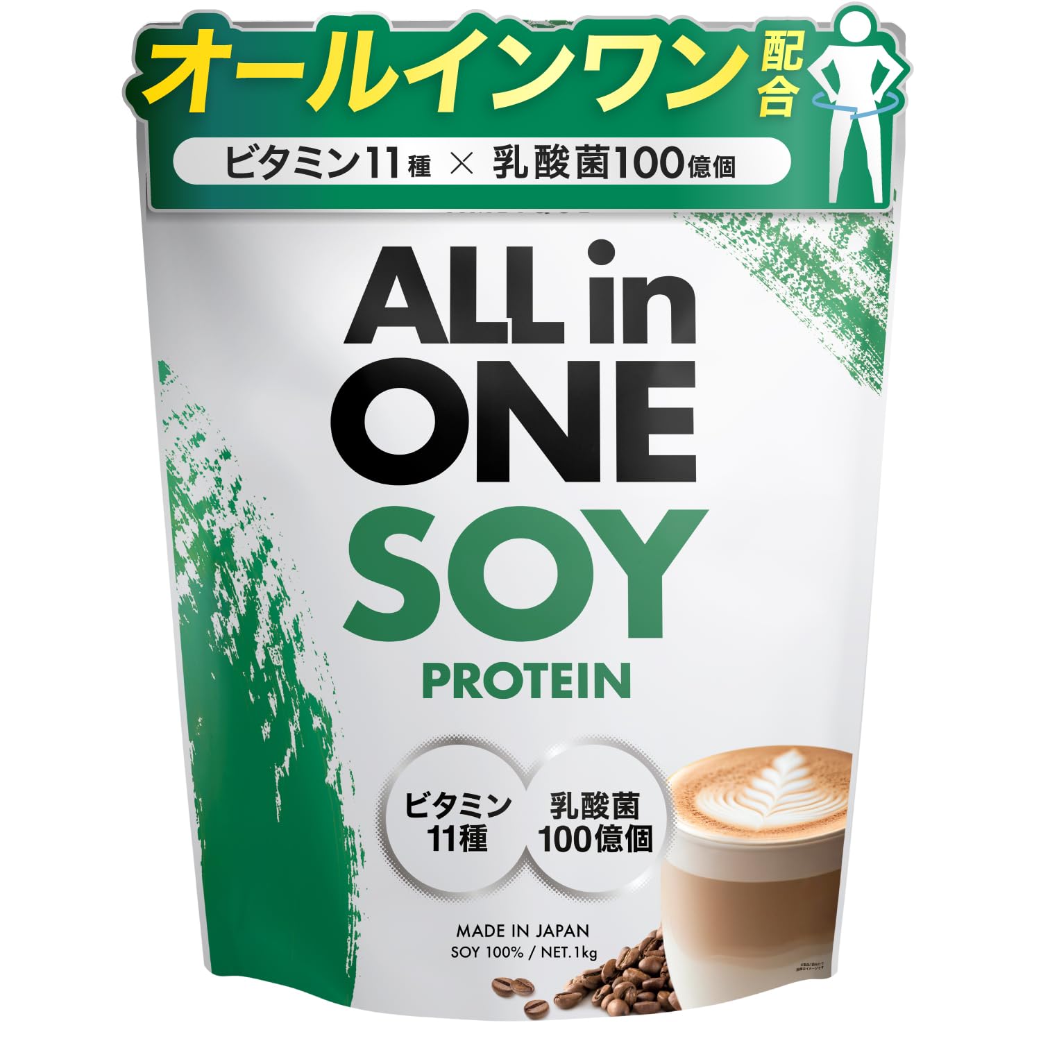 Amazon | アンビーク AMBiQUE ソイプロテイン 1kg 乳酸菌100億個