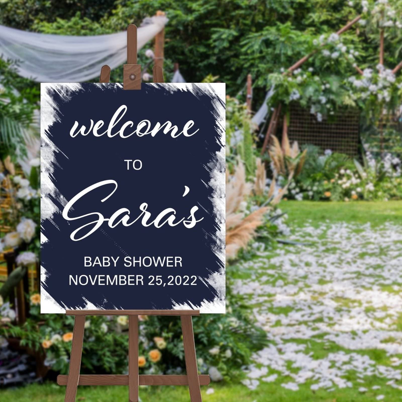 Panneau de bienvenue personnalisé en haute finition pour cadeau de mariage